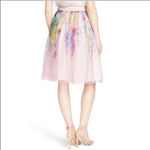 Ted baker  midi length tea skirt size 0 - Picture 3 of 9